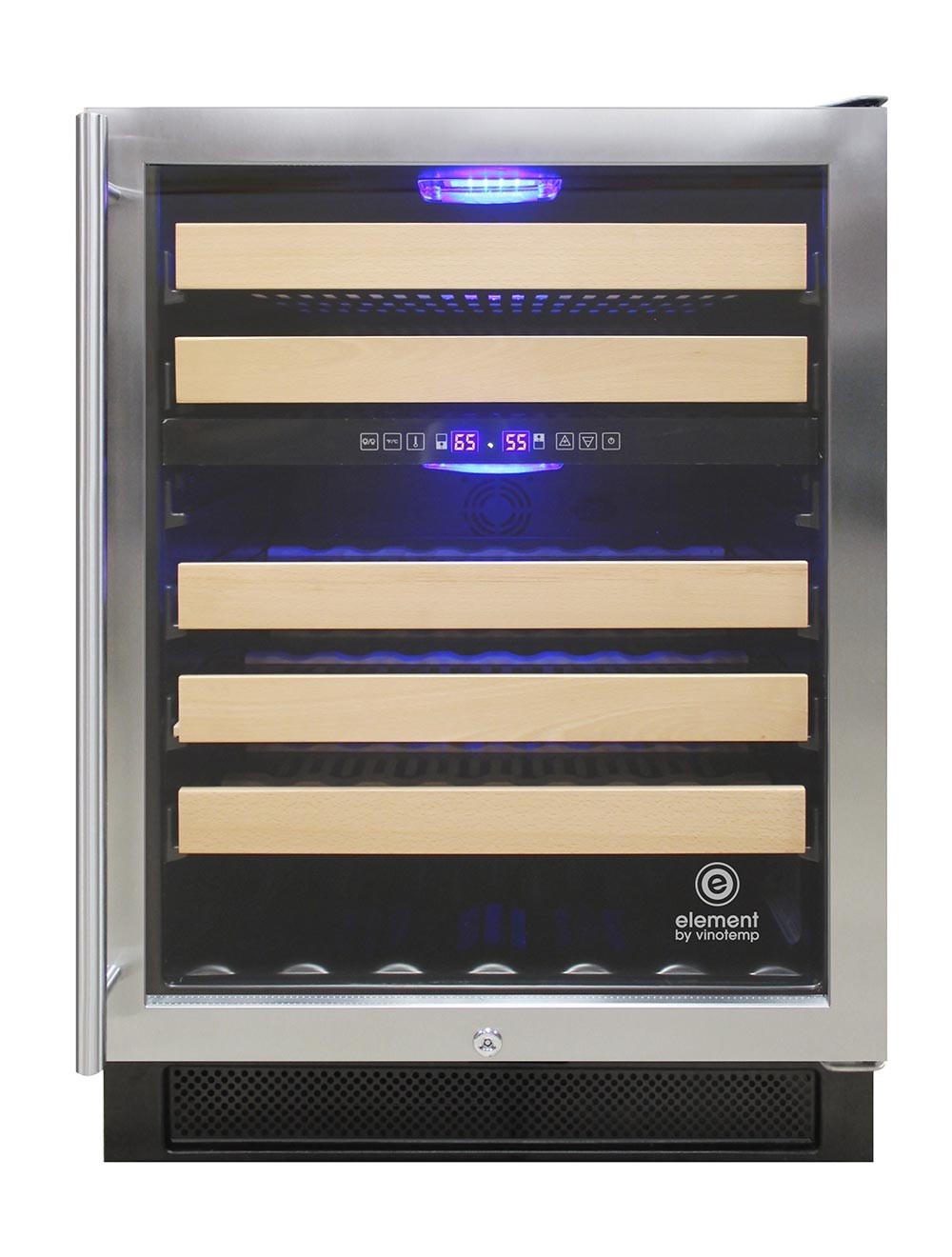 Vinotemp Connoisseur Series 46 Dual Zone Wine Cooler - EL-46WCST