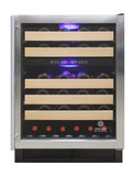 Vinotemp Connoisseur Series 46 Dual Zone Wine Cooler - EL-46WCST