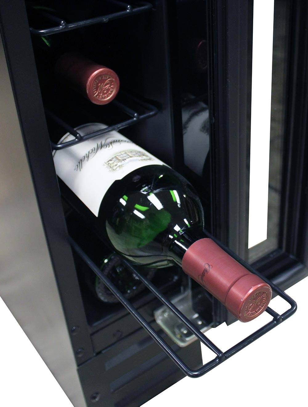 Vinotemp 7 Bottle Touchscreen Wine Cooler - EL-7TS BLACK