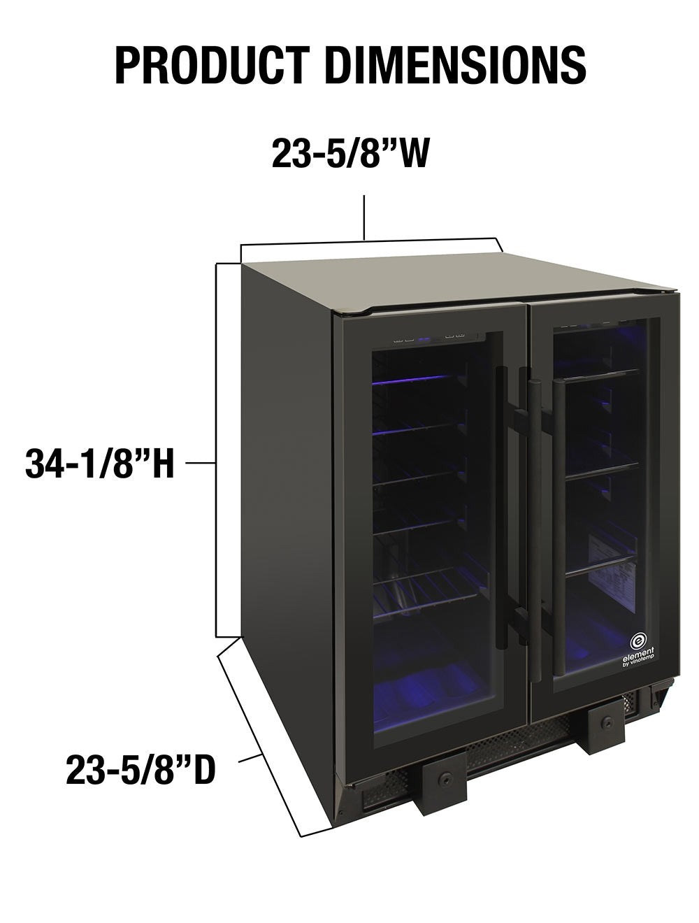 Vinotemp Touch Screen Wine & Beverage Cooler - EL-BWC102-02