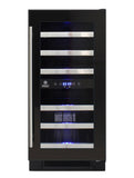 Vinotemp 28-Bottle Dual-Zone Wine Cooler (Black) - EL-WCU101-03