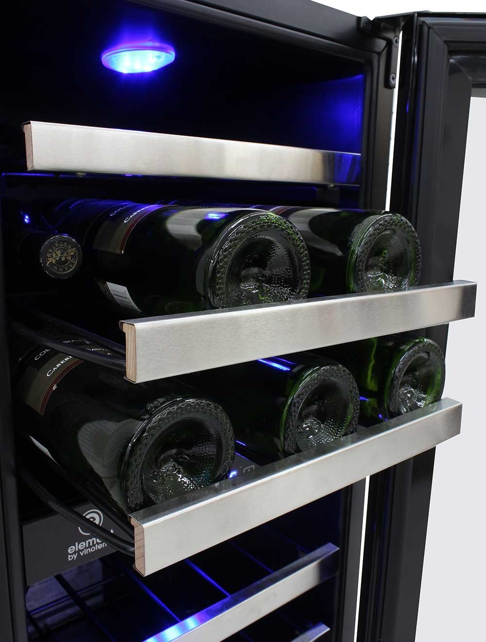 Vinotemp 28-Bottle Dual-Zone Wine Cooler (Black) - EL-WCU101-03