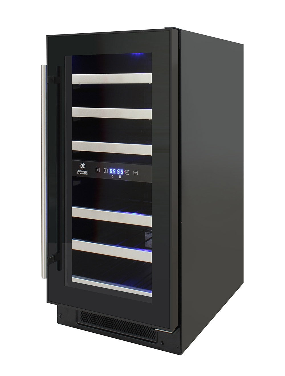 Vinotemp 28-Bottle Dual-Zone Wine Cooler (Black) - EL-WCU101-03