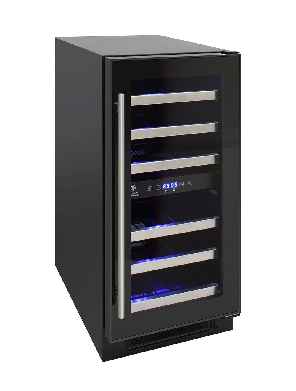 Vinotemp 28-Bottle Dual-Zone Wine Cooler (Black) - EL-WCU101-03