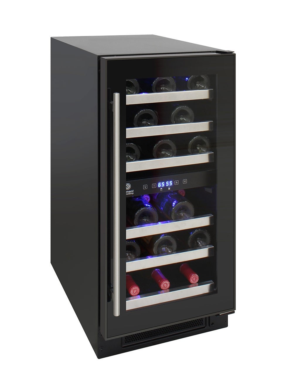 Vinotemp 28-Bottle Dual-Zone Wine Cooler (Black) - EL-WCU101-03