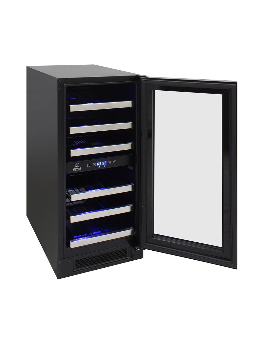 Vinotemp 28-Bottle Dual-Zone Wine Cooler (Black) - EL-WCU101-03