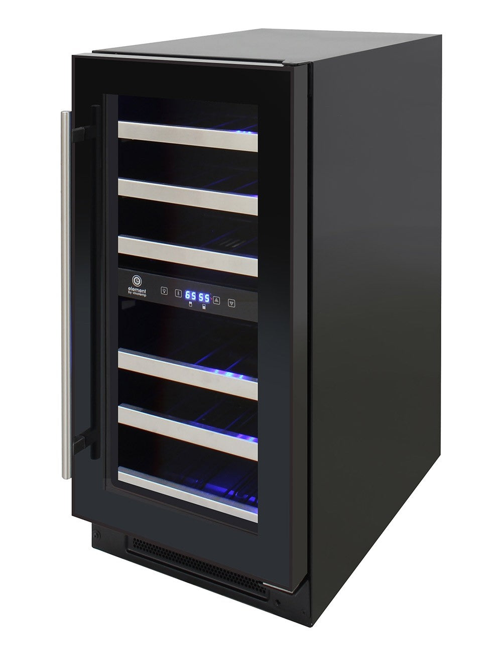 Vinotemp 28-Bottle Dual-Zone Wine Cooler (Black) - EL-WCU101-03