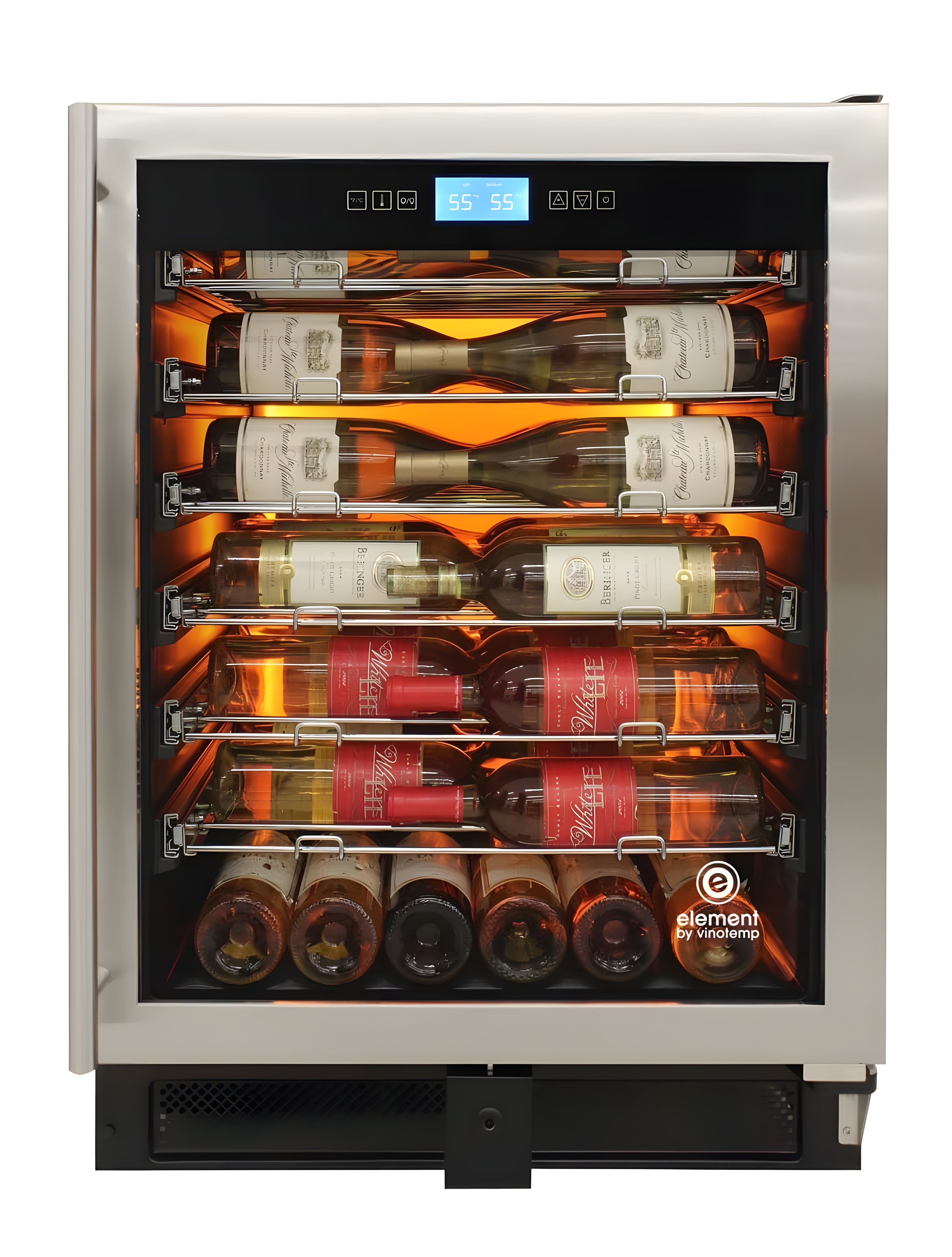 Vinotemp 41-Bottle Single-Zone Wine Cooler (Stainless) - EL-WCU104-02