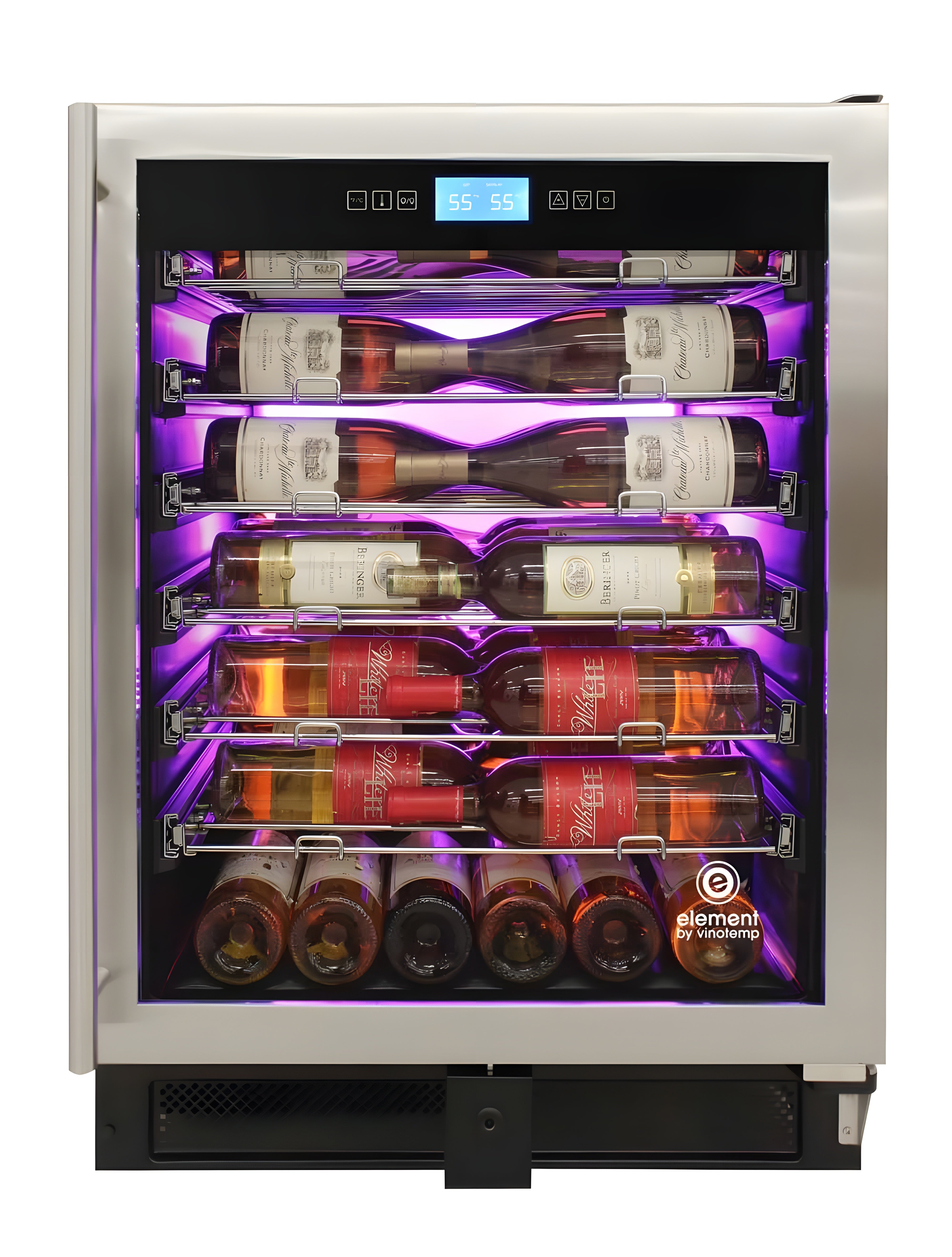 Vinotemp 41-Bottle Single-Zone Wine Cooler (Stainless) - EL-WCU104-02