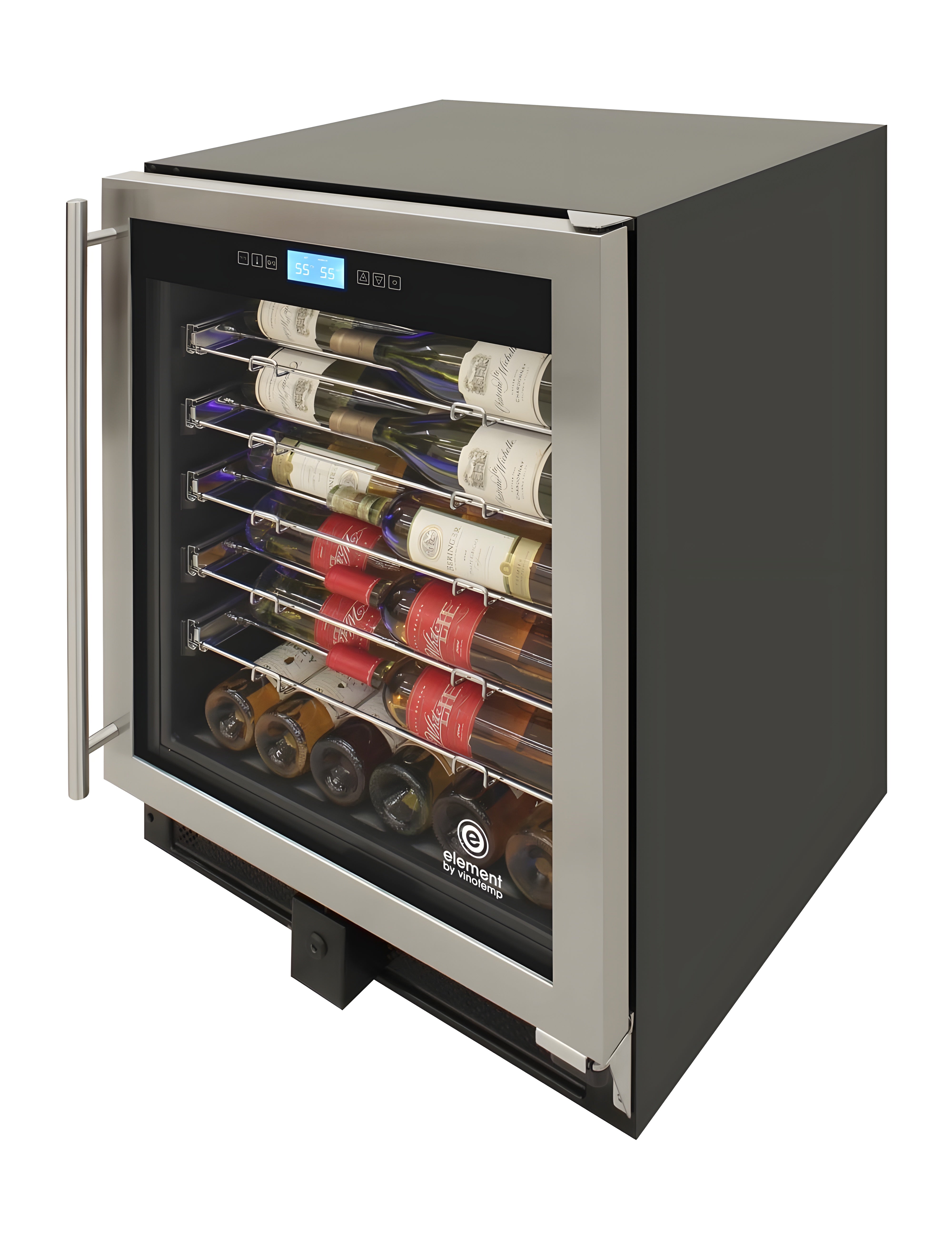 Vinotemp 41-Bottle Single-Zone Wine Cooler (Stainless) - EL-WCU104-02