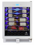 Vinotemp 41-Bottle Single-Zone Wine Cooler (White) - EL-WCU105-02