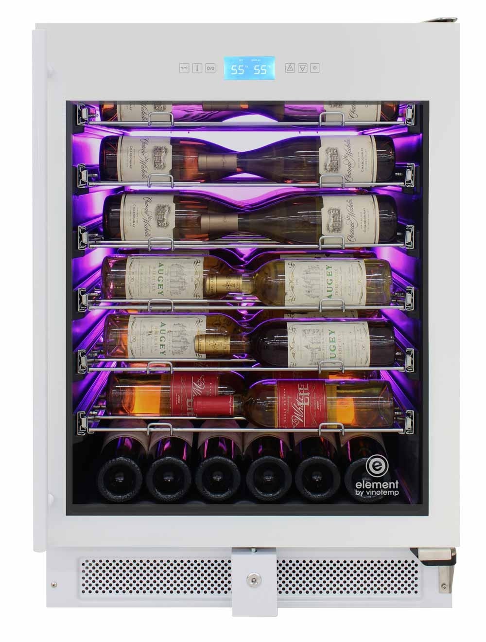 Vinotemp 41-Bottle Single-Zone Wine Cooler (White) - EL-WCU105-02