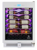 Vinotemp 41-Bottle Single-Zone Wine Cooler (White) - EL-WCU105-02