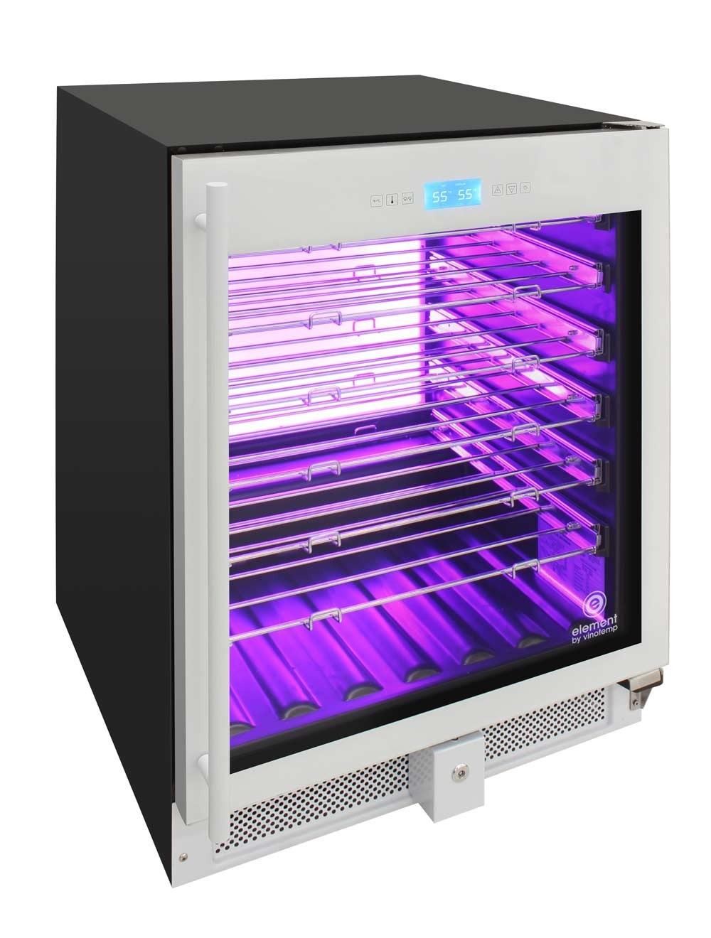 Vinotemp 41-Bottle Single-Zone Wine Cooler (White) - EL-WCU105-02