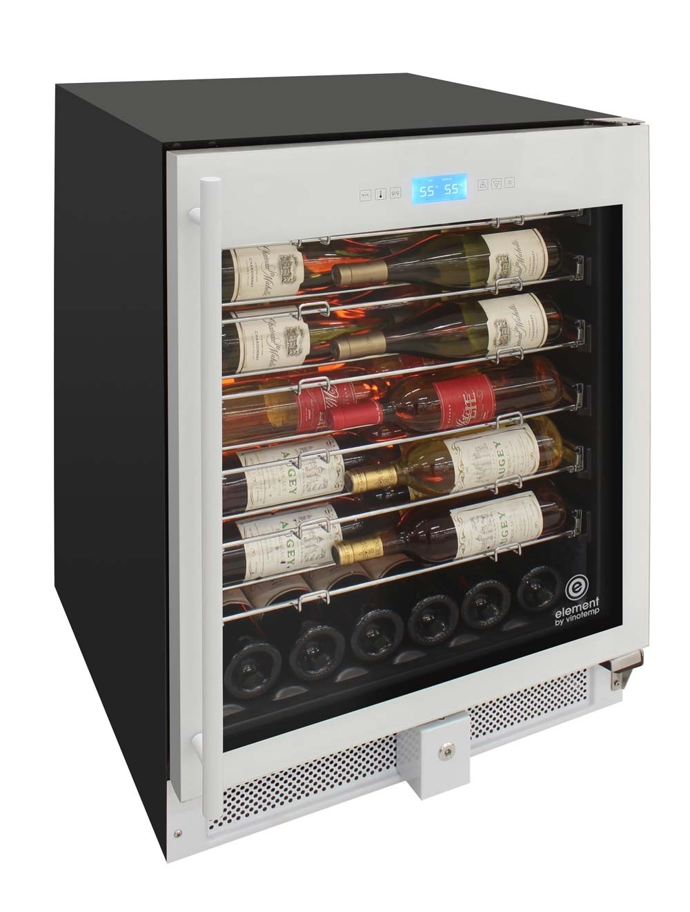 Vinotemp 41-Bottle Single-Zone Wine Cooler (White) - EL-WCU105-02