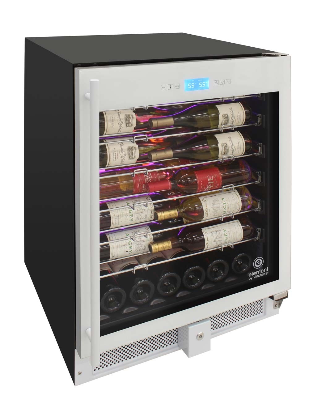 Vinotemp 41-Bottle Single-Zone Wine Cooler (White) - EL-WCU105-02