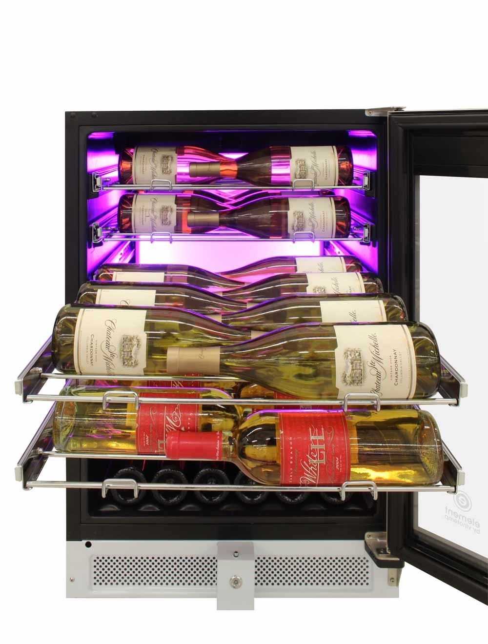 Vinotemp 41-Bottle Single-Zone Wine Cooler (White) - EL-WCU105-02