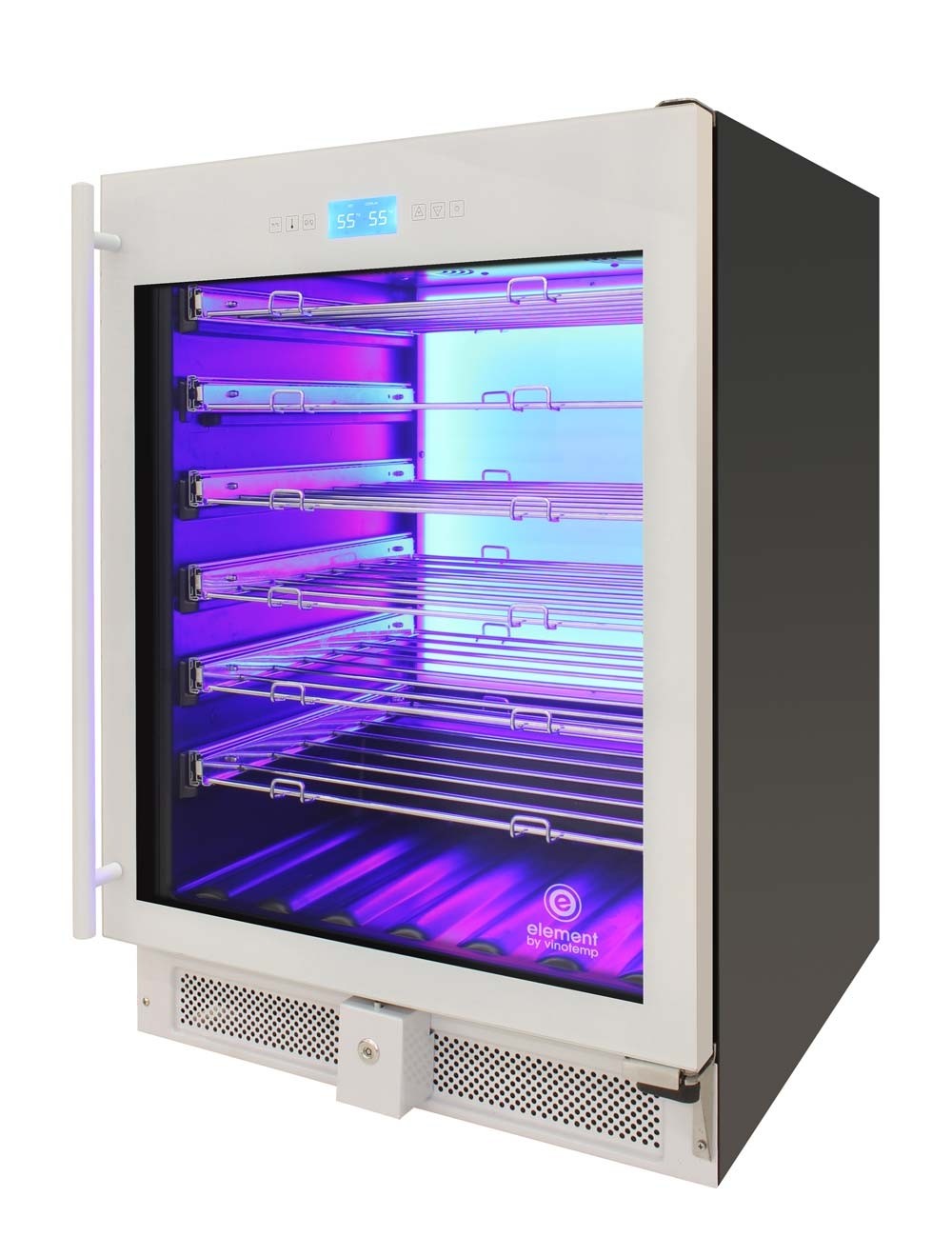 Vinotemp 41-Bottle Single-Zone Wine Cooler (White) - EL-WCU105-02