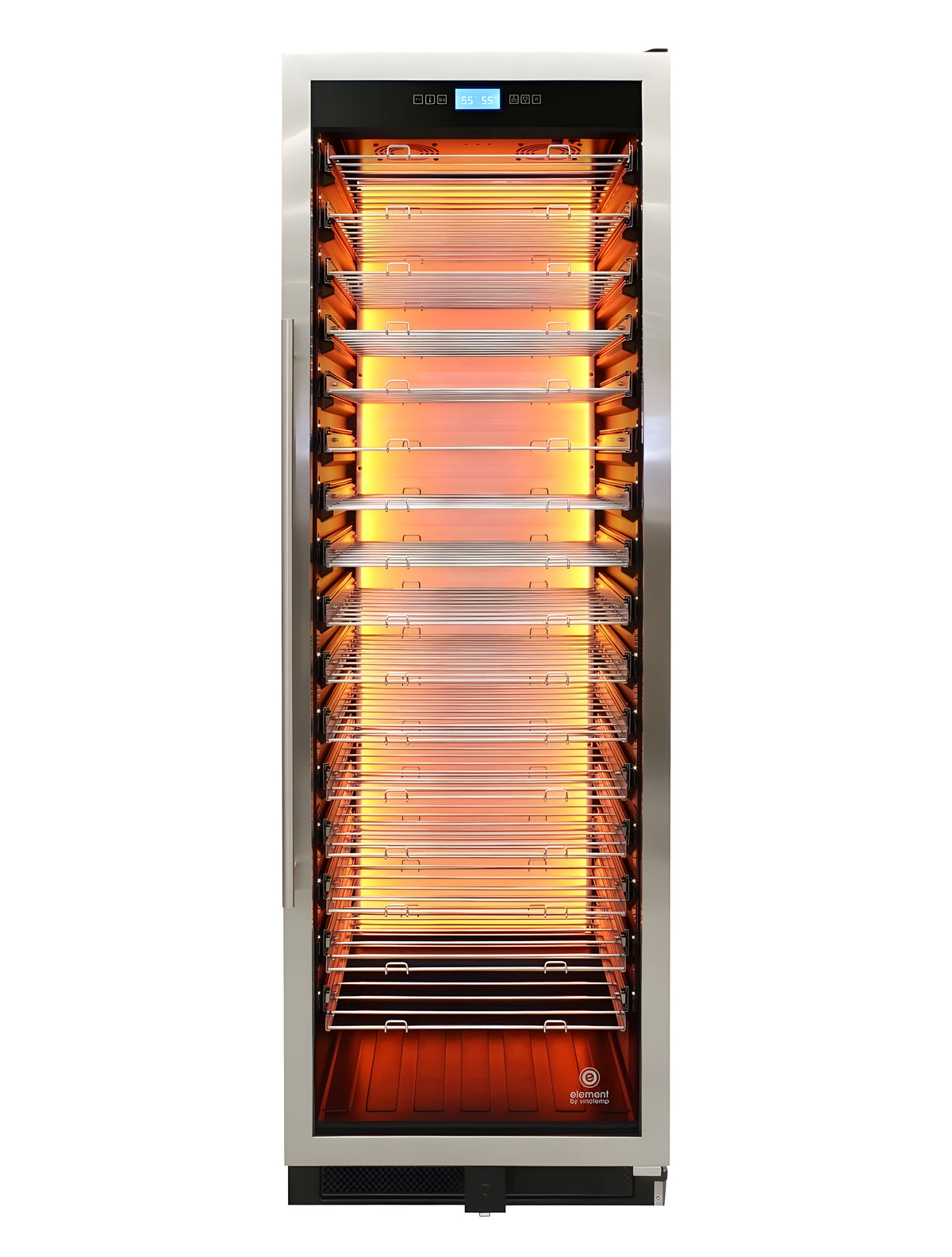 Vinotemp 141-Bottle Single-Zone Backlit Panel Wine Cooler (Stainless) - EL-WCU107-02