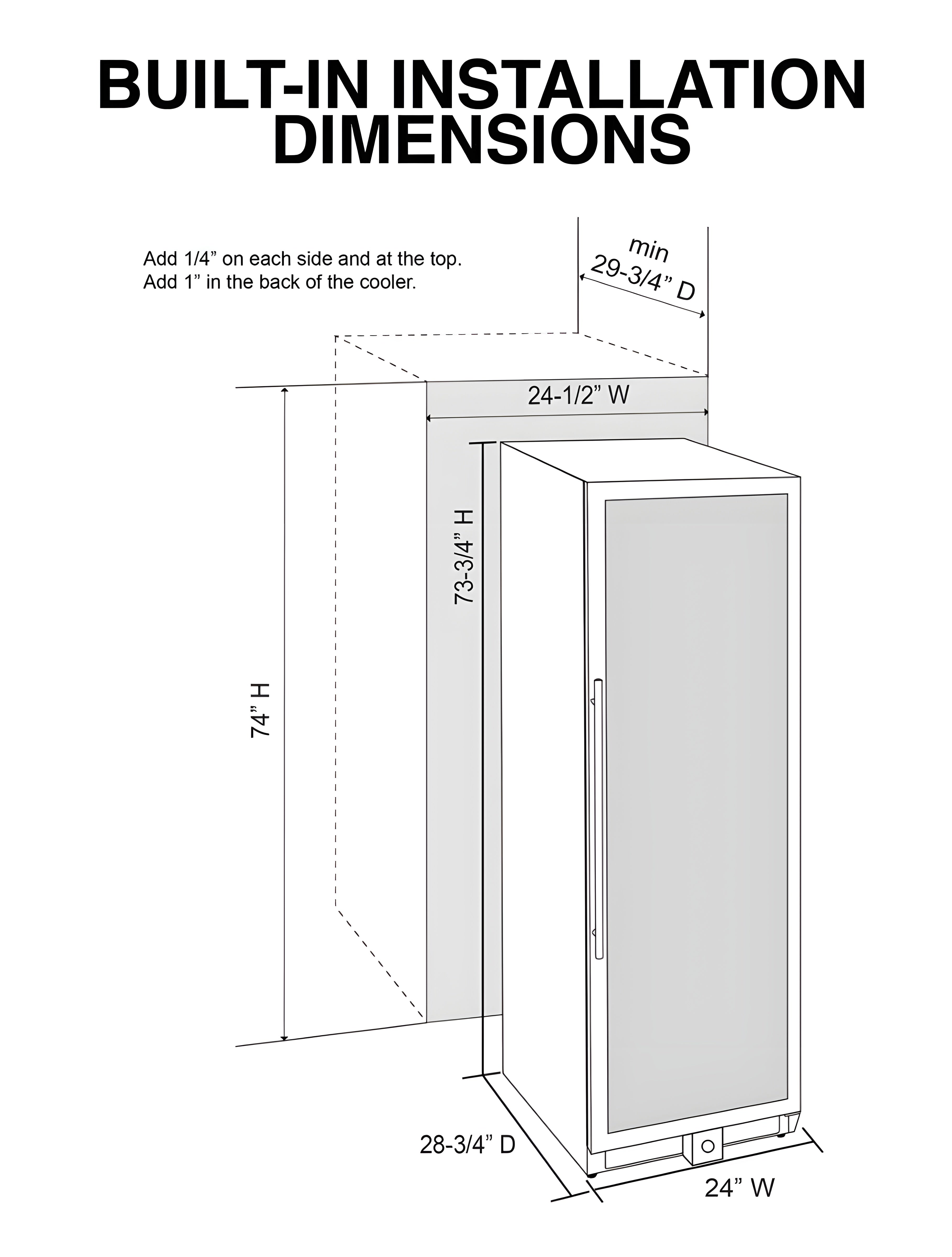 Vinotemp 141-Bottle Single-Zone Backlit Panel Wine Cooler (Stainless) - EL-WCU107-02