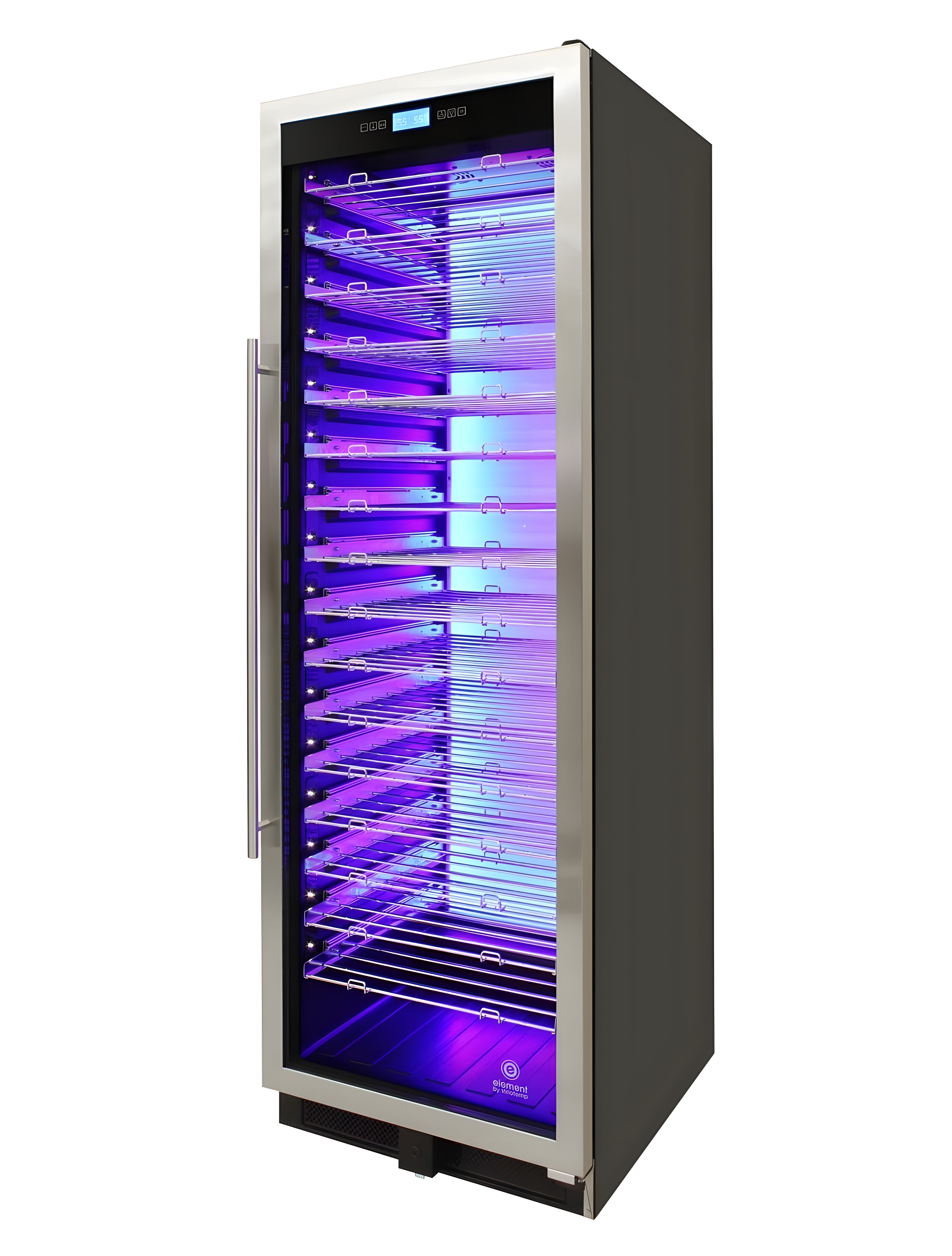 Vinotemp 141-Bottle Single-Zone Backlit Panel Wine Cooler (Stainless) - EL-WCU107-02