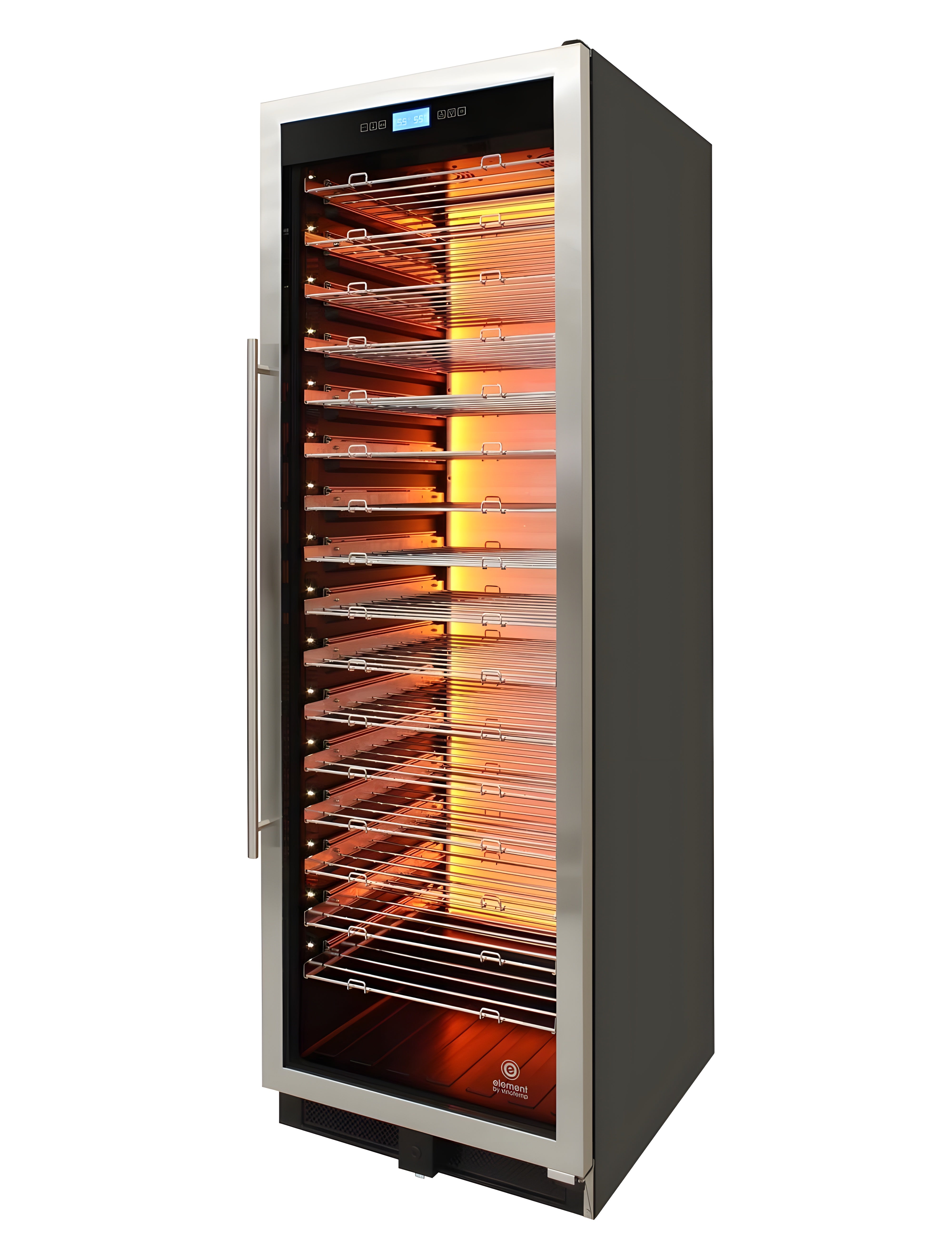 Vinotemp 141-Bottle Single-Zone Backlit Panel Wine Cooler (Stainless) - EL-WCU107-02