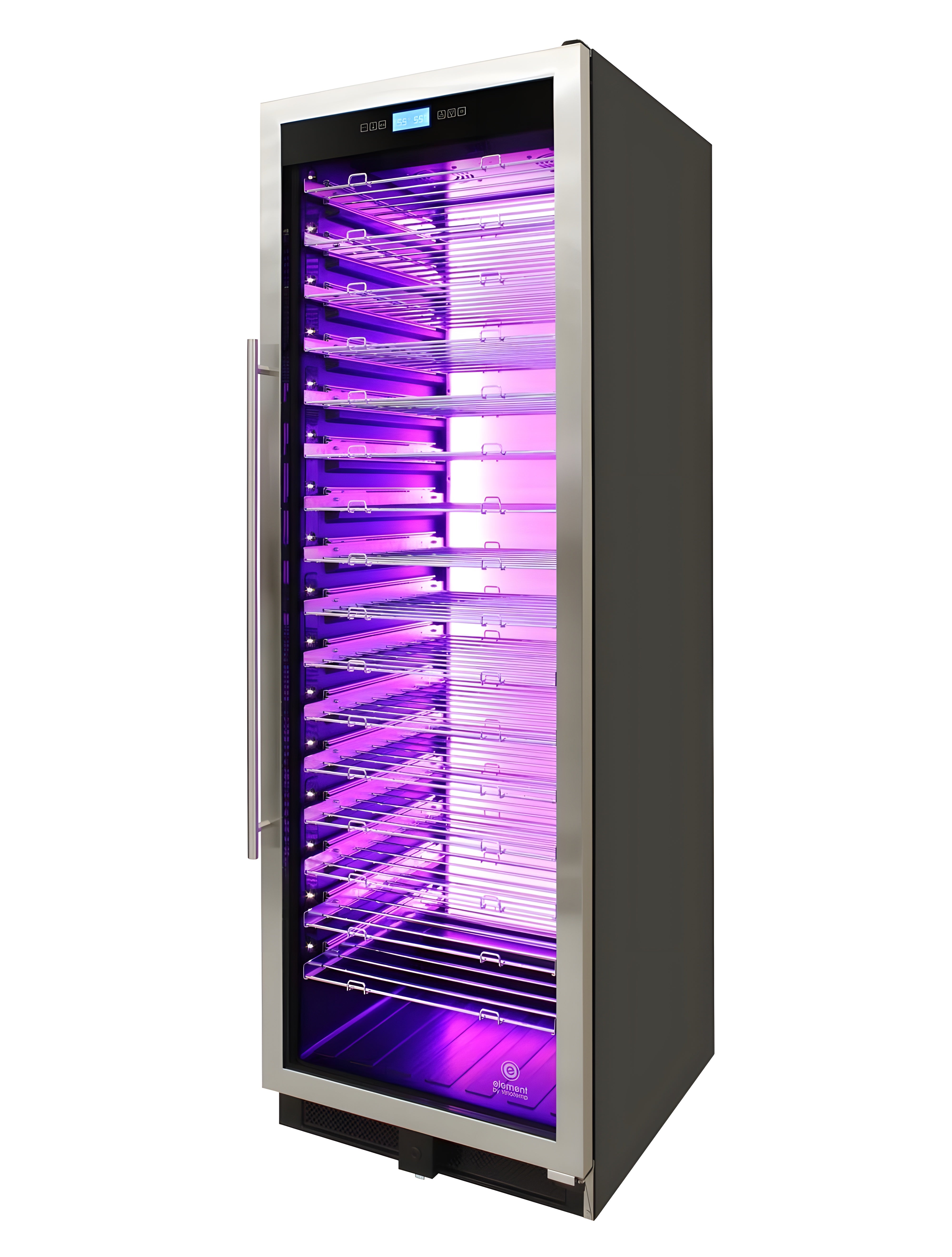 Vinotemp 141-Bottle Single-Zone Backlit Panel Wine Cooler (Stainless) - EL-WCU107-02