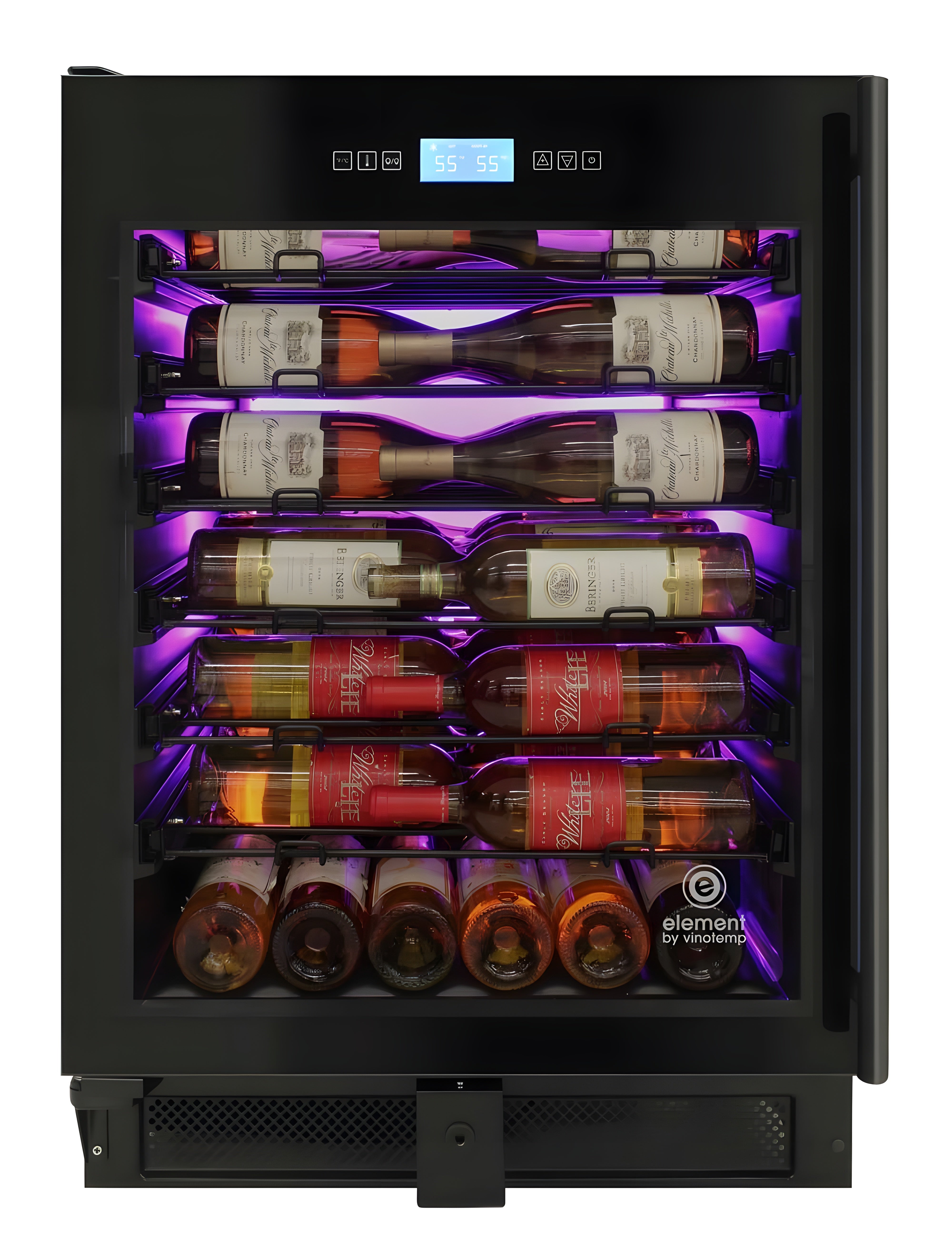 Vinotemp 41-Bottle Single-Zone Wine Cooler (Black) - Left Hinge - EL-WCU110-02