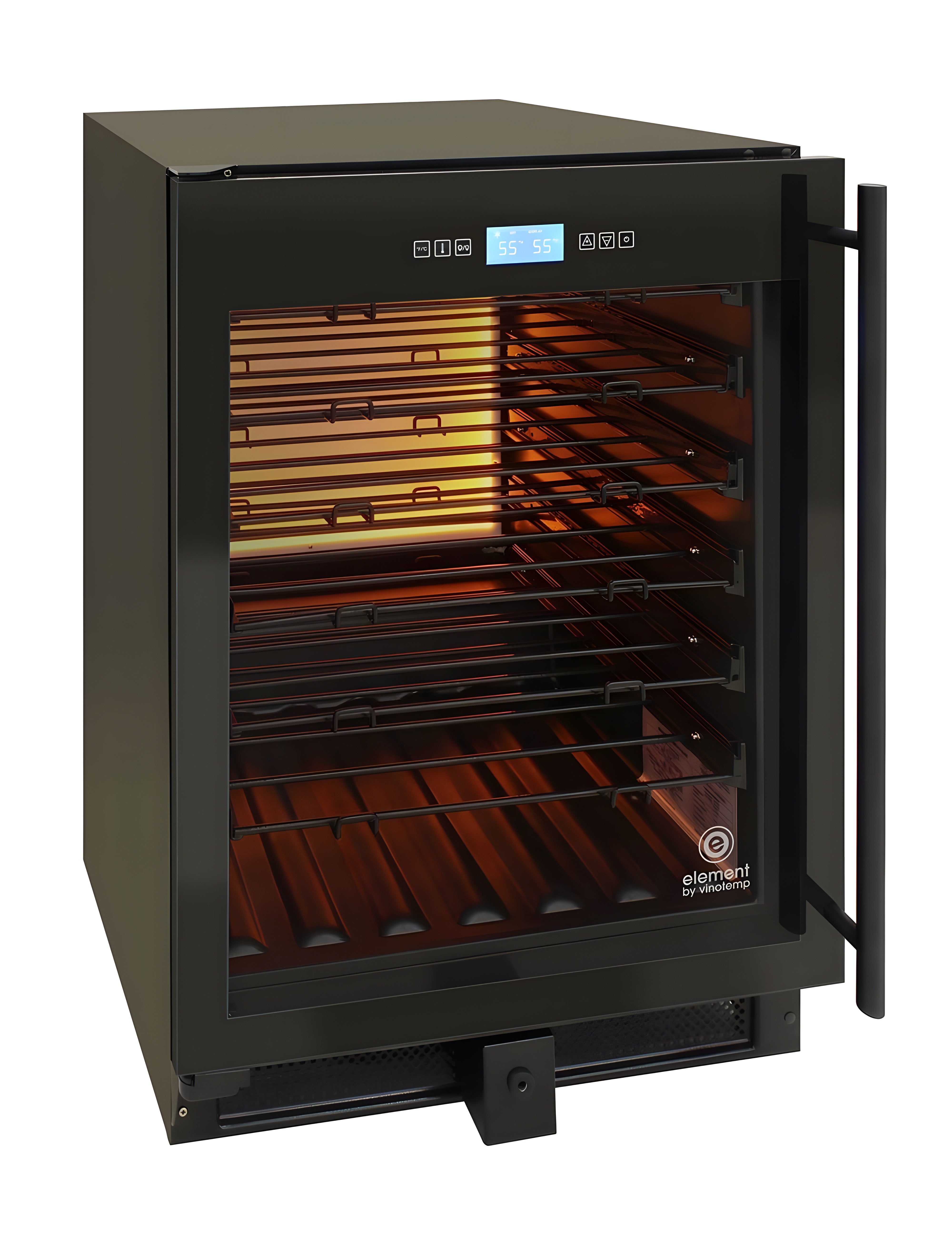 Vinotemp 41-Bottle Single-Zone Wine Cooler (Black) - Left Hinge - EL-WCU110-02