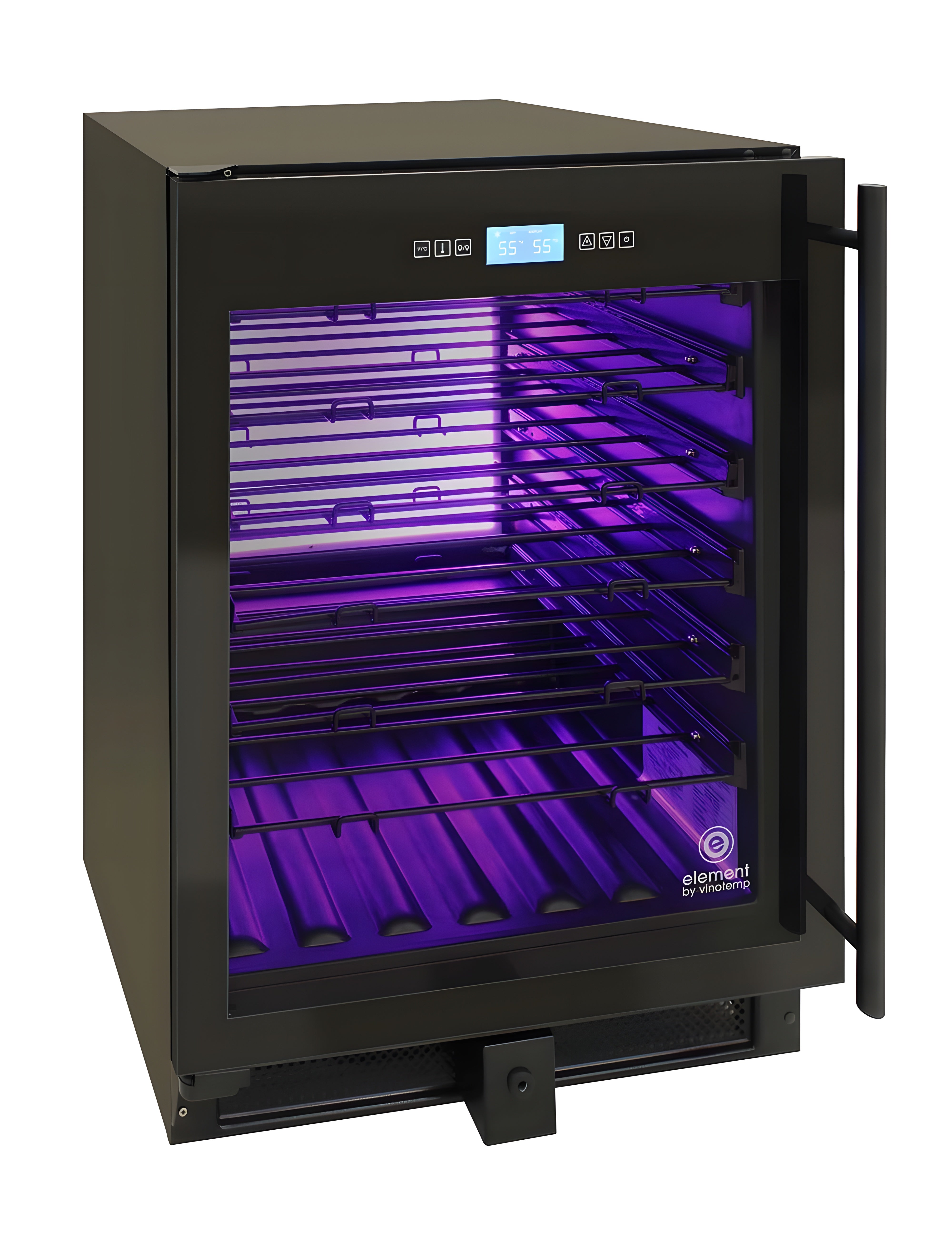 Vinotemp 41-Bottle Single-Zone Wine Cooler (Black) - Left Hinge - EL-WCU110-02