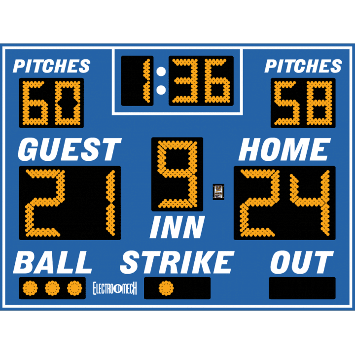 Electro-Mech Compact Baseball Scoreboards - LX113