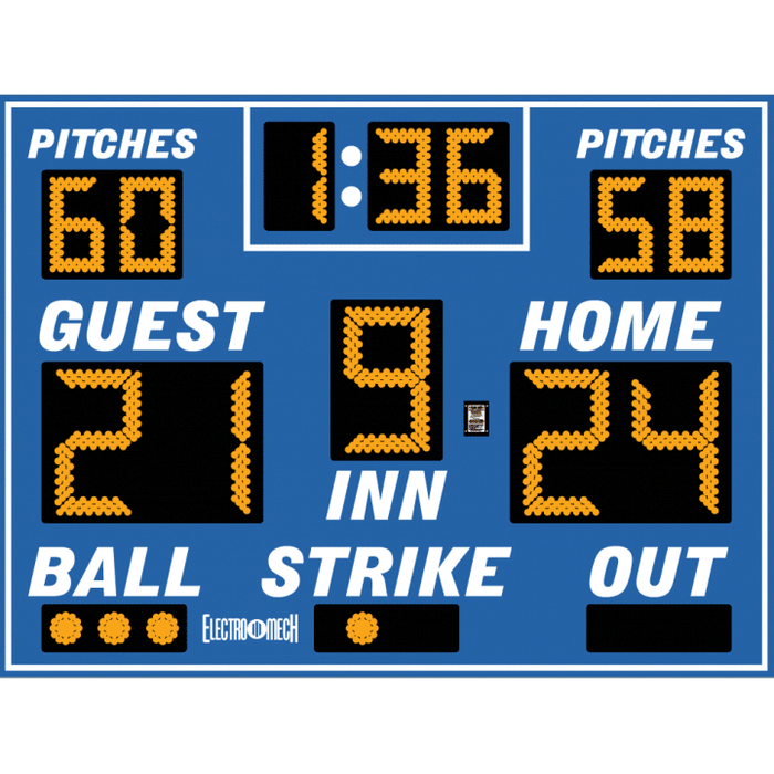 Electro-Mech Compact Baseball Scoreboards - LX113