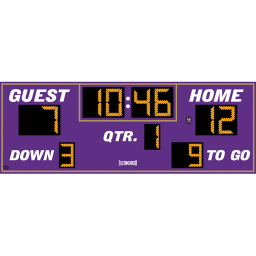 Electro-Mech Football Scoreboard 14'x5' - LX3230