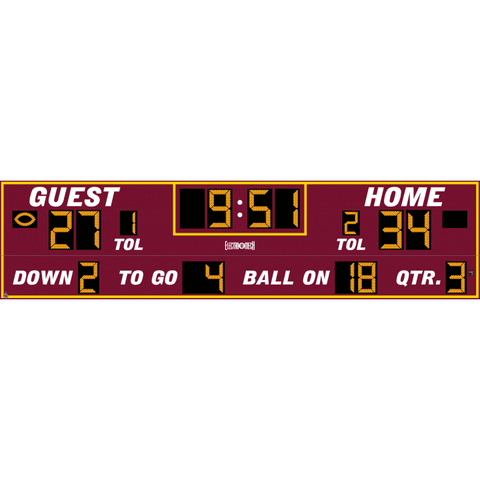 Electro-Mech Wide Format Football Scoreboards 32'x8' - LX374