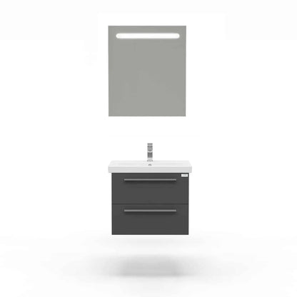 Casa Mare Elke 32" Bathroom Vanity and Ceramic Sink Combo with LED Mirror - Elke80GB-32