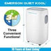 Emerson Quiet - 14000 BTU Heat/Cool Portable Air Conditioner with Wifi Controls | EAPE14RSD1