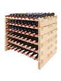 Vinotemp 108 Bottle Double Modular Wine Rack (Natural) - EP-4472-108