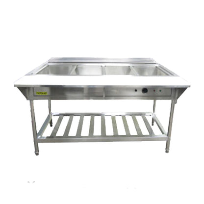 Adcraft EST-240 Electric Hot Food Serving Counter / Water Bath Steam Table with 4 Compartments - ACEST240
