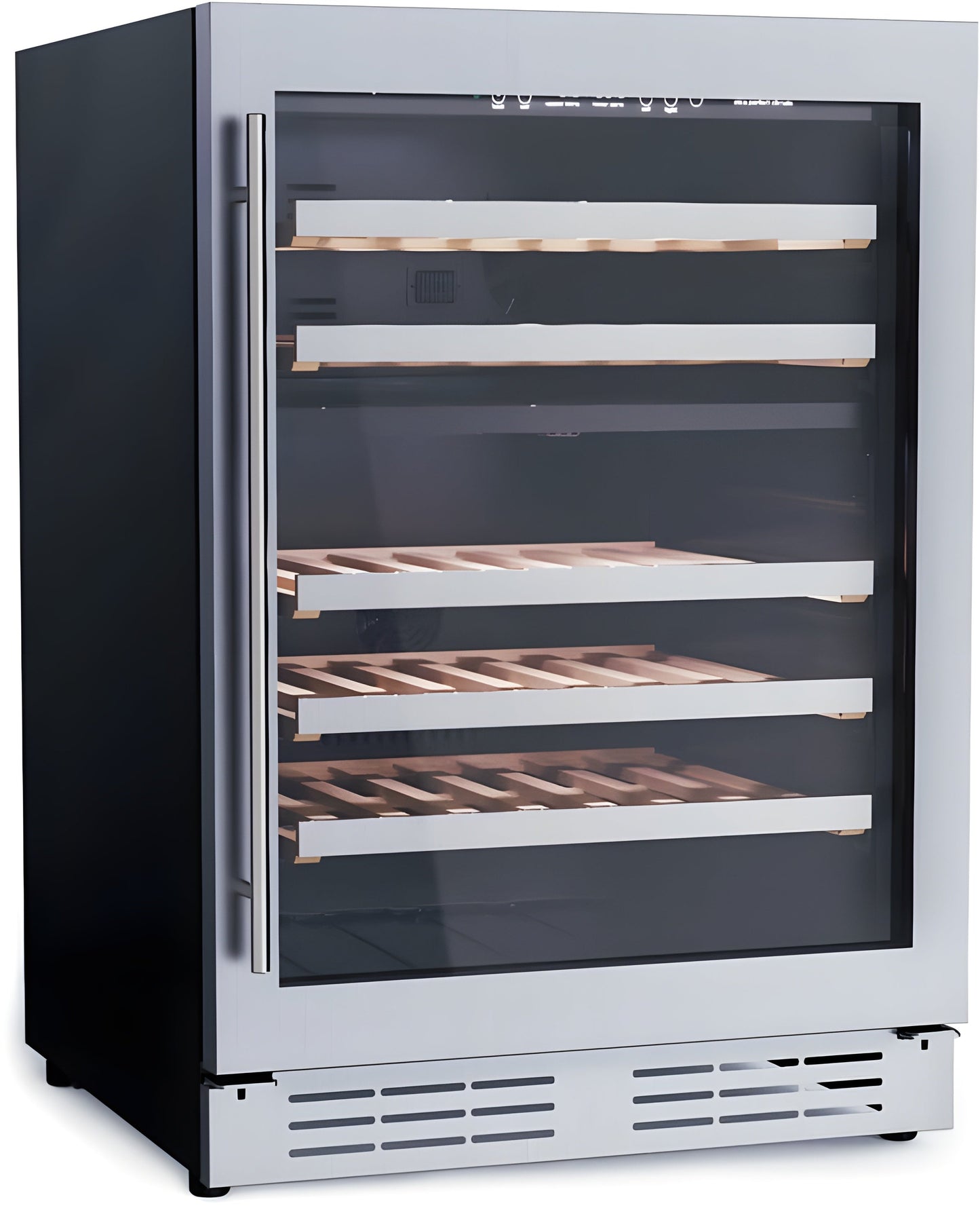 Elica -  Single Door, Dual Zone, Wine Cellar, 23 7/16" W x 22 7/16" D x 33-34" H, 4.8 cu/ft   - Undercounter Refrigerator | EWS52SS1