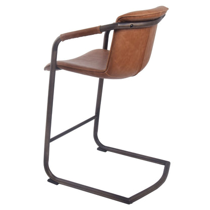 New Pacific Direct Indy PU Leather Counter Stool, (Set of 2) - 1060004-215