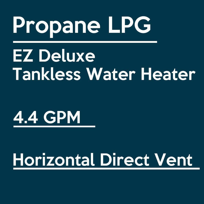 EZ Tankless 4.4 GPM 87500 BTU Liquid Propane Indoor Tankless Water Heater with Vent Kit Manufacturer RFB EZDELUXELP