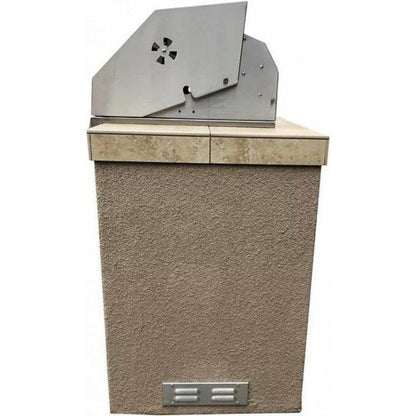KOKOMO St. Martin 4' Charcoal Built In BBQ Island - ST.MARTIN