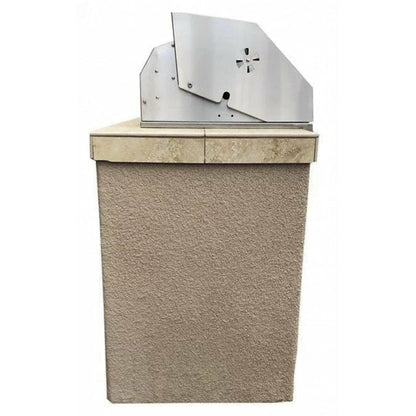 KOKOMO St. Martin 4' Charcoal Built In BBQ Island - ST.MARTIN