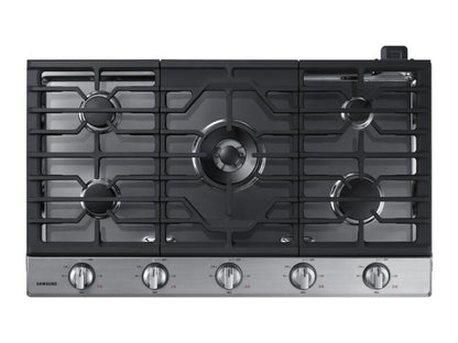 SAMSUNG NA36N6555TS 36" Smart Gas Cooktop with Illuminated Knobs in Stainless Steel - NA36N6555TS-KT