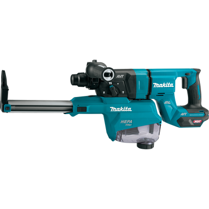 Makita 40V max XGT Brushless 1‑1/8" SDS‑PLUS AVT Rotary Hammer (D‑Handle) w/ Dust Extractor, AFT, AWS Capable (Tool Only) - GRH07ZW