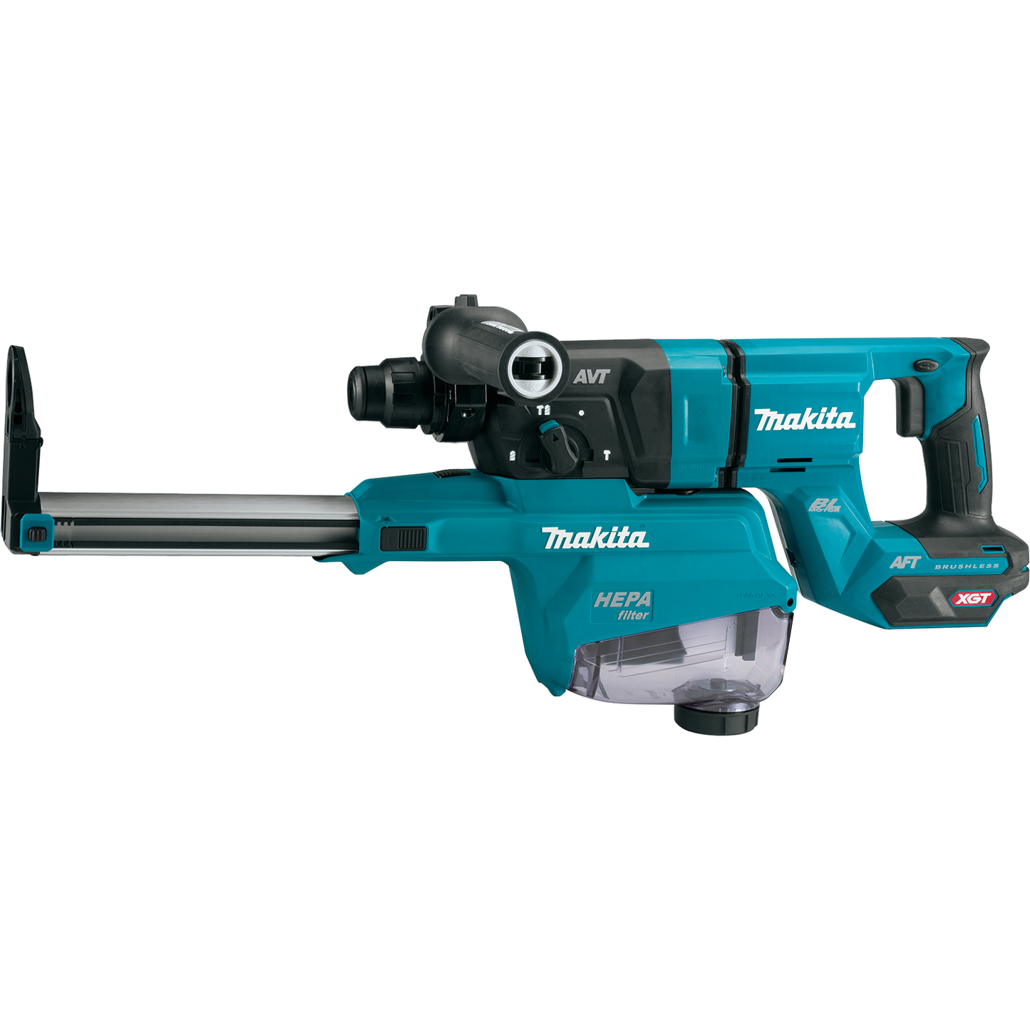 Makita 40V Max XGT️ Rotary Hammer Kit 1-1/8In AVT with Dust Extractor & FREE Makita GRH07ZW - GRH01M1W
