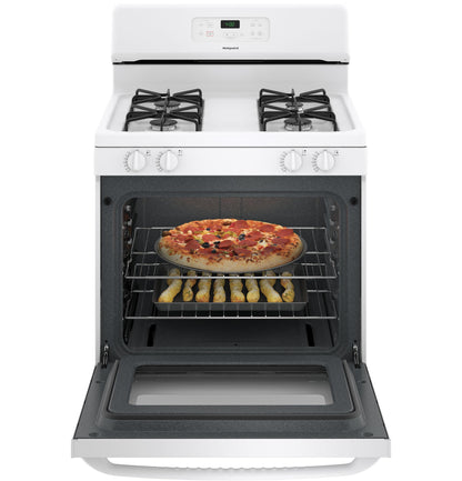HOTPOINT  30" Free-Standing Standard Clean Gas Range - RGBS400DMWW-KT