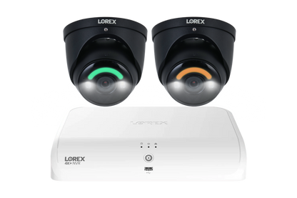 Lorex Fusion Series 4K+ 16 Channel (8 Wired + 8 Fusion Wi-Fi) 2TB Wired System with H16 Wired 4K IP Dome Cameras - N4K2SL-82BD-3