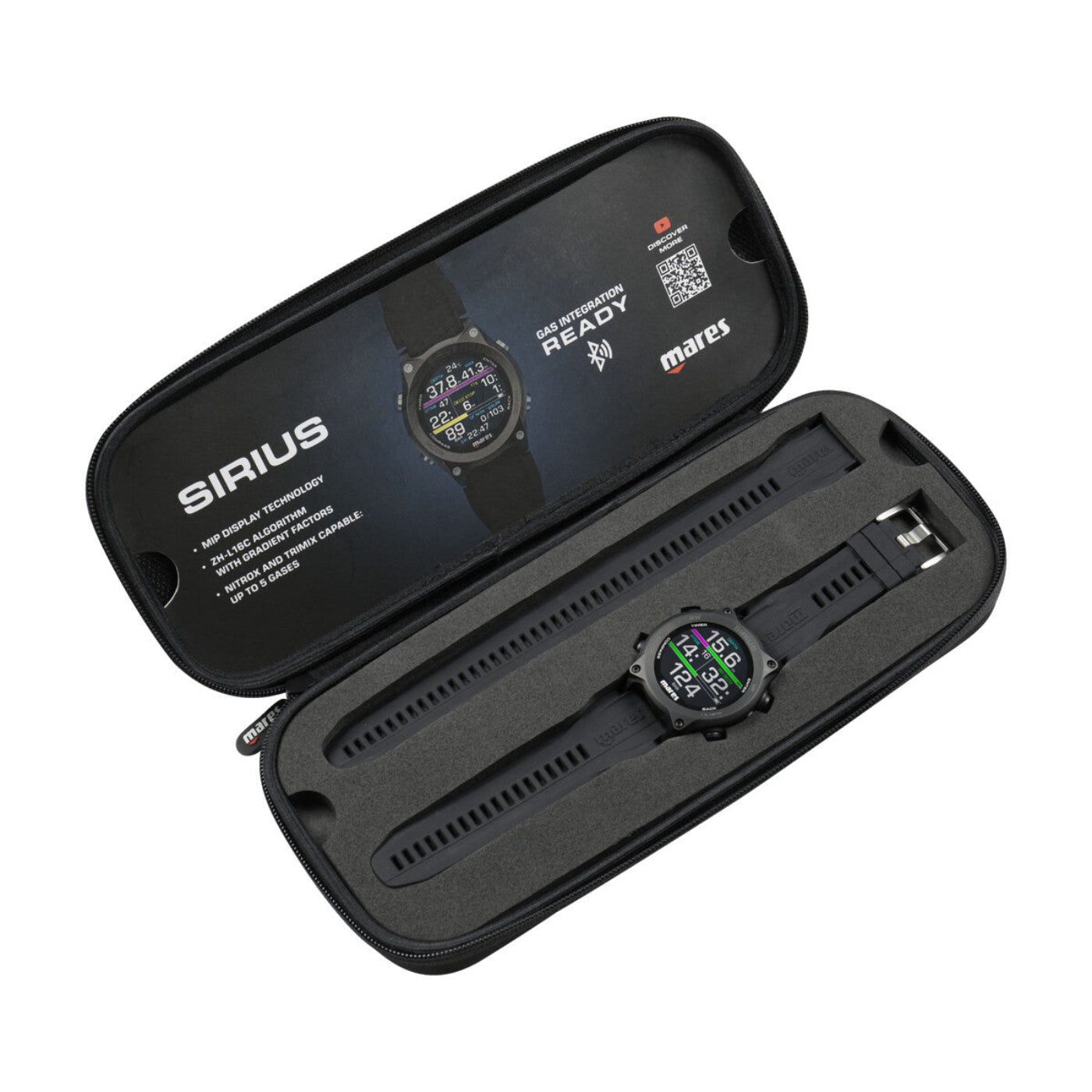 Mares Sirius Dive Computer - Black/Black - 220931-02-OB
