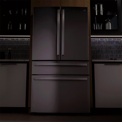 GE 23.2 Cu. Ft. Smart 4-Door French-Door Fridge, Counter-Depth - PJE23BYWFS-KT